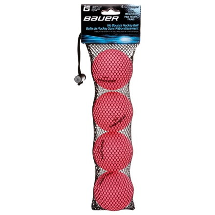 Hokejbalová loptička Bauer Cool pink 4 pack