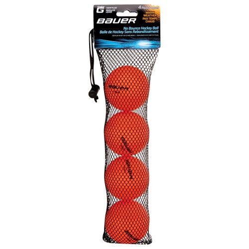 Hokejbalová loptička Bauer Hydro G warm orange 4 pack