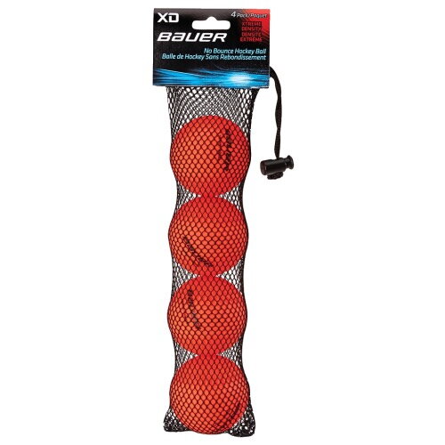 Hokejbalová loptička Bauer X-treme Density orange 4-pack