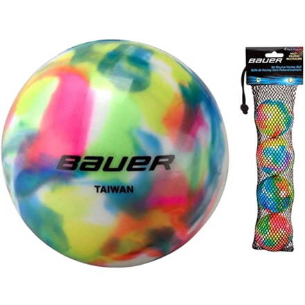 Hokejbalová loptička Bauer Multicolor 4 pack 