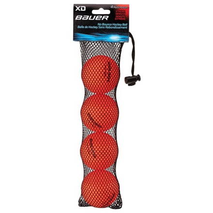 Hokejbalová loptička Bauer X-treme Density orange 4-pack